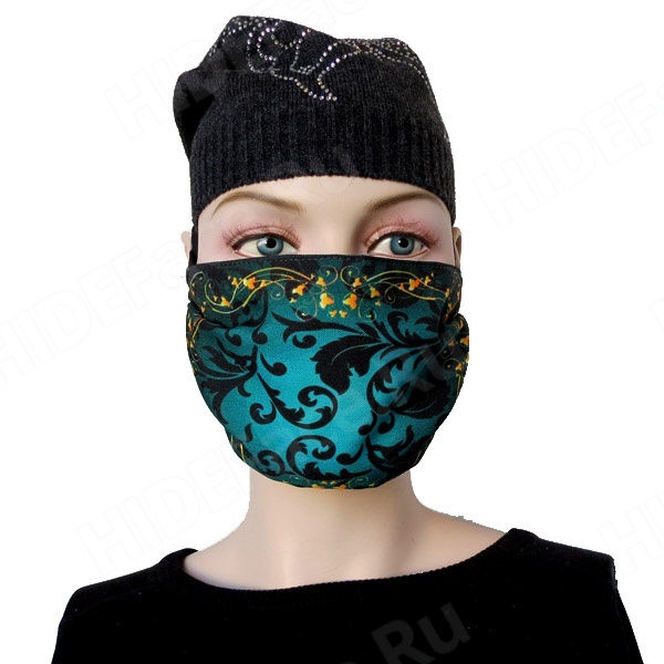 Защитная многоразовая маска с рисунком m083