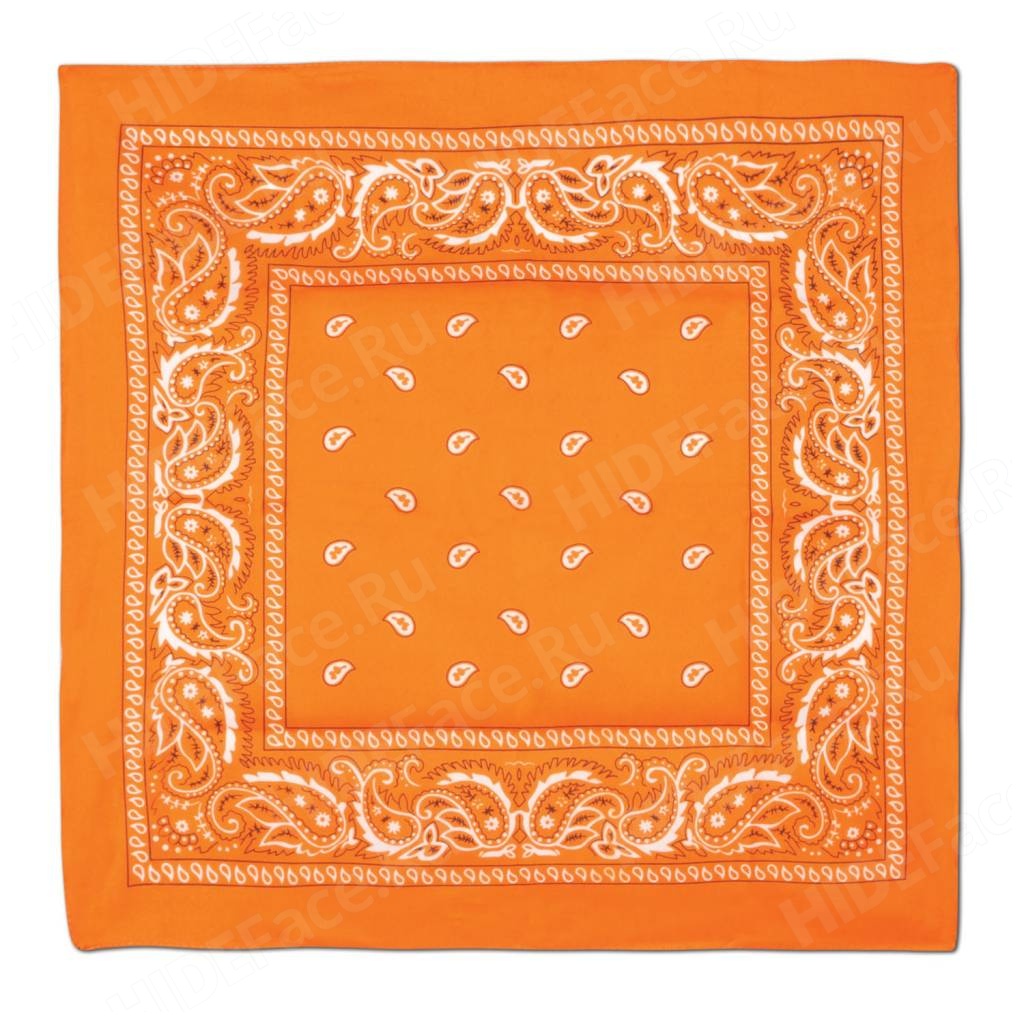 Бандана оранжевая с рисунком