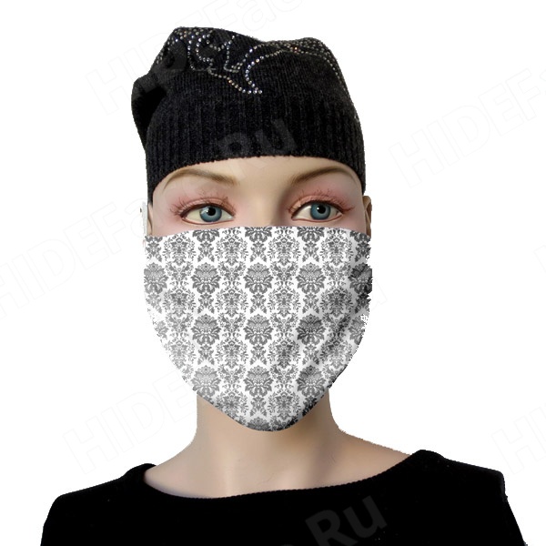 Защитная многоразовая маска с принтом m099