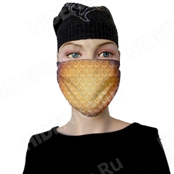 Защитная многоразовая маска с принтом m112