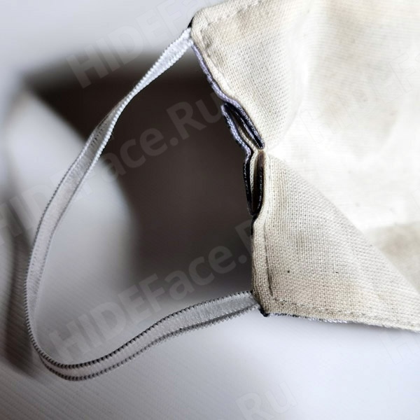 Защитная многоразовая маска с губками m012