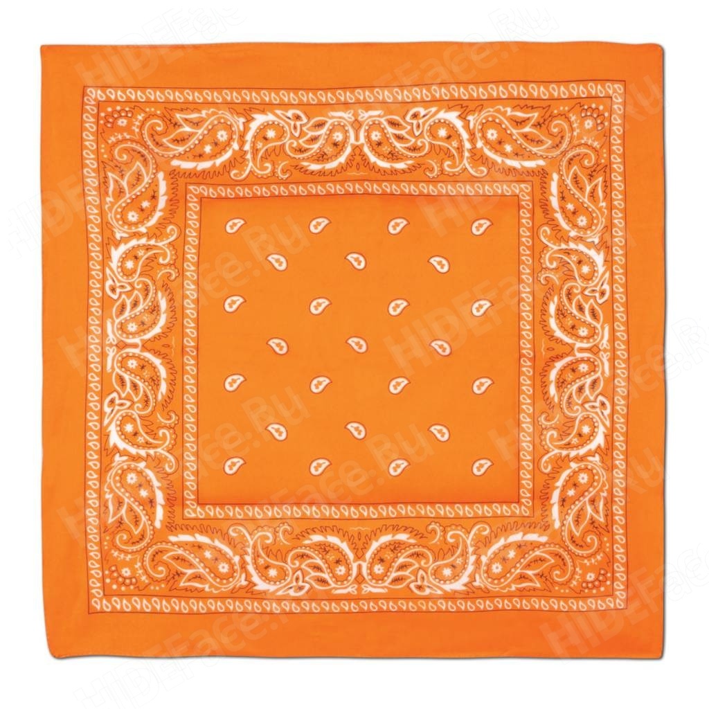 Бандана оранжевая с рисунком
